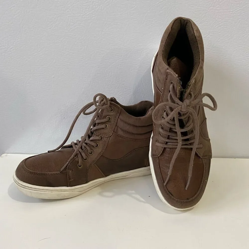 Kenneth Cole Reaction Cross Out Lace Up Shoes Ankle Boots Boys Size 5